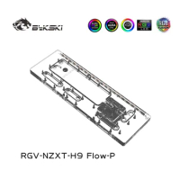 Bykski Acrylic Distro Plate /Board Reservoir for NZXT H9 FIow Computer Case /Water Cooler System /Combo DDC Pump RGV-NZXT-H9