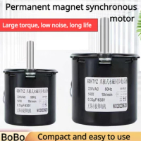 High Torque AC Permanent Magnet Synchronous Motor 220V 14W 60KTYZ Reversed CW/CCW Metal Geared Slow Speed Motor 2.5 To110RPM