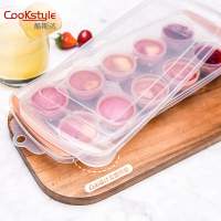 In-stock creative DIY ice cube tray for home use, fruit ice cube mold, 10-compartment ice maker