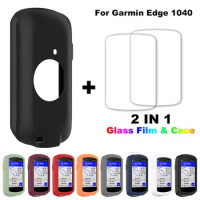 For Garmin Edge 1040 Silicone Gps Bike Bicycle Computer Screen Protection Cyclocomputer Protective Case Cover With Glass Film