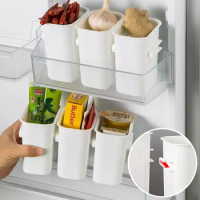 2/1Pcs Food Fresh Refrigerator Organizer Box Fruit Vegetable Spice Fridge Door Storage Bins Food Container Kitchen Plastic Case
