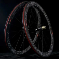 SUPERTEAM 700C Full Carbon Fiber Cycling Wheels Carbon Road Bike Wheelset Clincher 50mm Carbon Wheel With Sapim Spokes