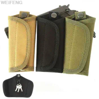 Outdoor Molle Pouch Belt Small Pocket Hunting Keychain Holder Case Waist Key Pack Bag Military Tactical EDC Key Wallet