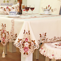ผ้าปูโต๊ะปักลายสไตล์ยุโรปผ้าปูโต๊ะผ้าคลุมเก้าอี้ผ้าปูโต๊ะกาแฟตกแต่ง