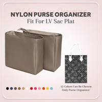 Nylon Purse Organizer Insert, Zipper Inner Liner Bag Fit for LV Petit Sac Plat Handbag Lightweight I