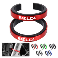 41-44mm 640 LC4 Motorcycle Shock Absorber Auxiliary Adjustment Ring For KTM 640LC4 2003 2004 2005 2006 43MM BFF Front Suspension