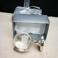 free shipping 50pcs/lot crystal globe in gift box crystal wedding bridal showers birthday party door giveaway graduation gifts