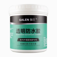 【生活達人】500g 伽蘭強效透明防水膠 贈刷子(止漏防水 環保無毒 500g大容量)