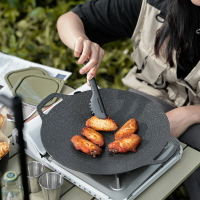 【現貨】AWADA户外食物夹烧烤夹硅胶餐具便携折叠烤肉煎牛排鸡翅烧烤工具【Snowbelle優選】