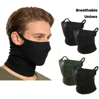 2pcs/Men's and women's fashion neck gaiter, breathable geometric half-face mask, ear-hook style, uni