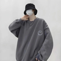 Sweater Korean Style SMILE Big Size (S - 6XL) Crewneck Oversize Unisex SMILEY MELT Drew S M L XL XXL