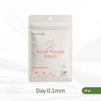 FOCALLURE Acne Pimple Patch Day Night 24P | ORIGINAL & BPOM | Stiker Jerawat 2-in-1, Siang Tipis & M