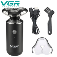 NEW ARRIVAL VGR 317 V-317 Professional Men's shaver USB rechargeable three heads water washable Elec