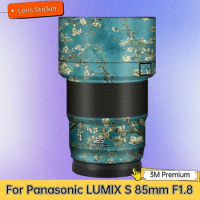 For Panasonic LUMIX S 85mm F1.8 Lens Sticker Protective Skin Decal Vinyl Wrap Film Anti-Scratch Protector Coat S85 F/1.8 S85/1.8