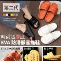 【台灣現貨】EVA超厚底輕量防滑彈力拖鞋 共六色～ 涼拖鞋 拖鞋