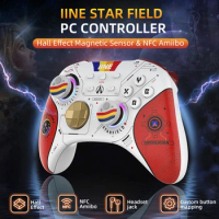 IINE Star-Field PC Controller Hall Effect Joystick &amp; NFC Amiibo with 2.4Ghz Bluetooth Receiver for PC/Laptop/Switch/Steam/iPad