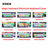 XSKN Logic Pro X Final Cut Pro X Ableton Live Pro Tools Premiere Pro Shortcuts Keyboard Cover for Apple Magic Keyboard US&amp;EU