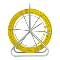 New 6mm 100m Fiberglass Wire Cable Running Rod Snakes Fish Tape Rodder Flexible Lead Electric Wire Power Cable Puller Machine