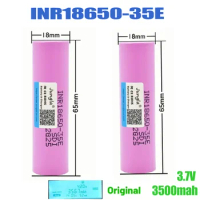 18650 3500mAh original brand new 25A discharge INR18650 35E 1-100 pieces 3.7V lithium ion screwdriver battery + free delivery