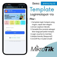 Template Login Page Mikrotik Hotspot Voucher Premium Responsive Mobile | Website Login Hotspot-Va