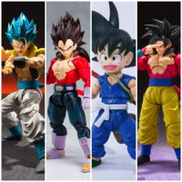 Dragon Ball GT Action Figure Anime DBZ Super Saiyan 4 Son Goku Gogeta Vegeta Figuras Ssj4 Sh Figuarts Model Toys Gift for Kids