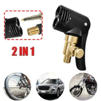 Portable Tire Nozzle Clamp Inflatable Pump Connector Car Tire Air Chuck Inflator Compressor Can Be Deflated Valve Adapter