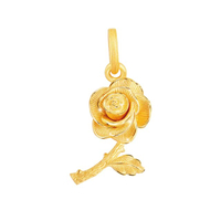 จี้ทองคำ 99.9% รูปดอกกุหลาบ Queen of Rose Collection 111P1945-01