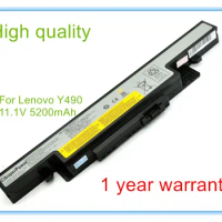 5200MAH replacement laptop battery for Y400 Y490 Y500 Y400 Y490 Y490P Y490M Y500 Y500N L11S6R01 3INR19/66-2