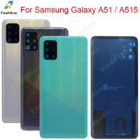 For Samsung Galaxy A51 A515 back Battery With Camera lens Cover Rear Door Housing Case for samsung a515F Back housing