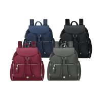 【Samsonite 新秀麗】KARISSA EVO 簡約時尚輕量大容量翻蓋後背包/女包/雙肩包/通勤包/包包(多色可選)