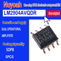 5PCS 100% New original spot LM2904AVQDR Marking：L2904AV SOIC-8 Industry-Standard Dual Operational Amplifiers Op Amp ±13V/26V