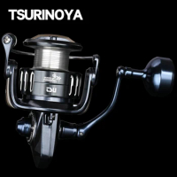 TSURINOYA High Strength Saltwater Spinning Fishing Reel POSEIDON 3000 4000 5000 7000 5.2:1 12kg Drag Power Big Game Sea Wheel