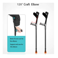 Elbow crutches arm crutches fracture crutches folding rehabilitation armpit crutches light young man walker
