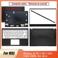 New Original For MSI Modern 14 M14 MS-14D1 14D2 14DK MS-M14 Laptop LCD Back Cover/Front Bezel/Palmrest/Bottom Case/Hinge Cover