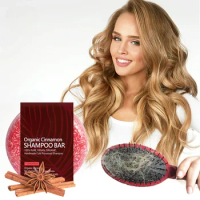 Original Hair Thickening Cinnamon Shampoo Bar Enhance Hair Root Anti Hair Loss Restoration Grow Soap