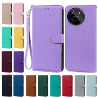 For OPPO Realme 11 4G Case Wallet Flip Phone Case Shockproof Leather Back Cover For Realme 11 4G 6.43" Fundas on Realme11 Bags
