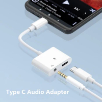 Type C Adapter USB C to 3. 5 mm Jack Audio Charger Splitter Type C Converter Charging Cable Extension Earphone Adapter