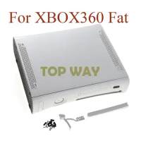 1set Black White Color Full Housing Case For XBOX 360 Fat Console For XBOX 360 Fat Housing Case House Shell Have Logo