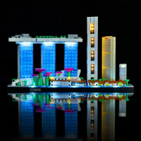 Led Light Kit For LEGO Architecture 21057 Singapore Collectible Building Blocks Model Only Light Kit Included