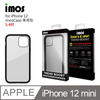 imos case iPhone 12 mini 美國軍規認證雙料防震保護殼 黑
