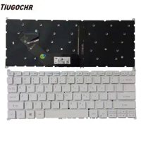 NEW US White Keyboard For ACER For Swift 3 SF514 SF314 SF314-52 SF314-52G SF314-53G S30-20 SF113-31 S5-371 SF5 VX15 English Back