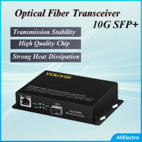 Ethernet Switch Gigabit YYS-MC10GF 10G SFP+ 10g Media Conerter Switch 10Gb Switch Fiber Optic Long Distance