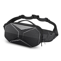 Tas OZUKO Waistbag #9500 - Tas Slempang Pria Carbon