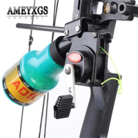 Outdoor Compound Bow Hunting Fishing Spincast Reel With 21m Fishing Rope For Bowfishing Arrows Shooting Archery Accessories