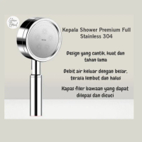 [Gloria] Kepala Shower Premium Full Stainless 304 (TANPA SELANG) / Hand Shower Besi  / Shower Hand /