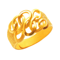 【元大珠寶】買一送一黃金戒指純金9999好運降臨(2.15錢正負5厘)