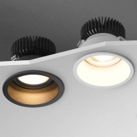 Recessed Anti Glare COB LED Downlights Dimmable LED Ceiling Spot Lights AC110V 220V 3W 10W For Kitchen Bedroom Indoor Lighting