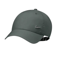 NIKE Unisex Dri-Fit Club Cap CB MTSWSH Topi [FB5372-303] M/L CAMO GREEN/METALLIC SILVER