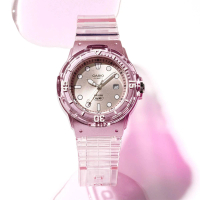 【CASIO 卡西歐】清透系列 半透明迷你指針手錶 學生錶 女王節(LRW-200HS-4EV)