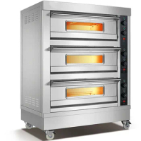 Commercial Pizza Oven For Sale Bakery Electric Bread Oven Multifunction Industrial High Yield Professional Durable